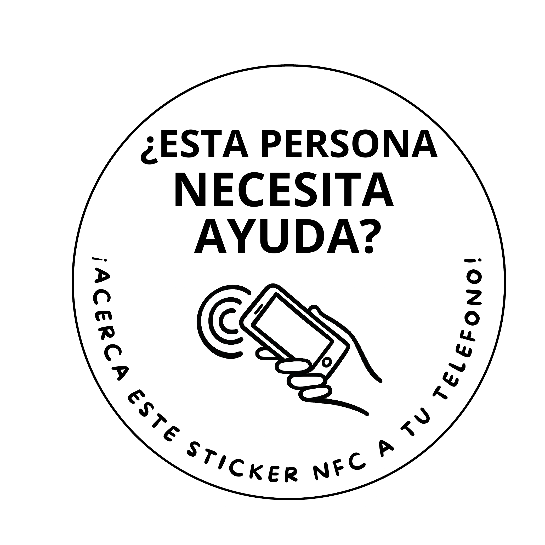 Sticker tagueid blanco